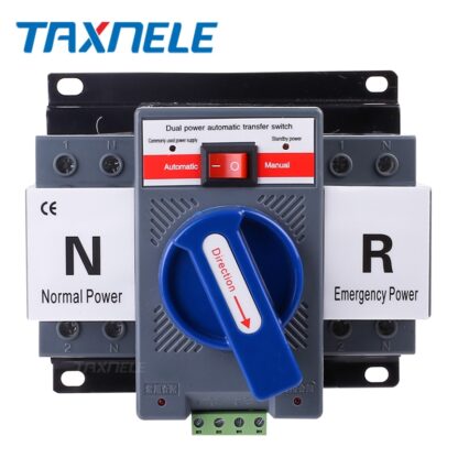 Ats transfer switch2P 63A 230V 380V 마이크로 회로 차단기, 이중 전원 자동 전환 스위치 자동 전환 스위치 - 이미지 4