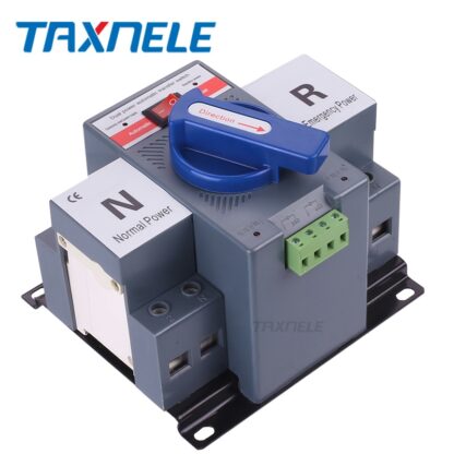Ats transfer switch2P 63A 230V 380V 마이크로 회로 차단기, 이중 전원 자동 전환 스위치 자동 전환 스위치 - 이미지 3