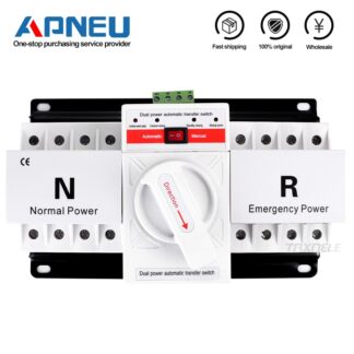 Ats transfer switch2P 63A 230V 380V 마이크로 회로 차단기, 이중 전원 자동 전환 스위치 자동 전환 스위치