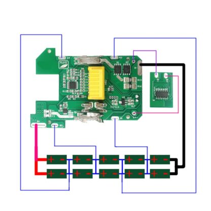 BL1830 리튬 이온 배터리 케이스 충전 보호 회로 기판 박스 PCB Makita 18V 3.0Ah 6.0Ah, 레이블 먼지 커버 BL1860 BL1430 - 이미지 2