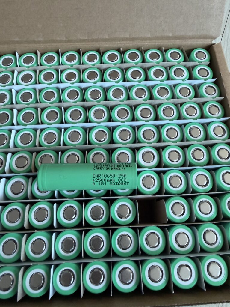 삼성SDI INR18650-25R 정품 배터리 20A 고방전 (DIY/파워뱅크/전동공구용) New